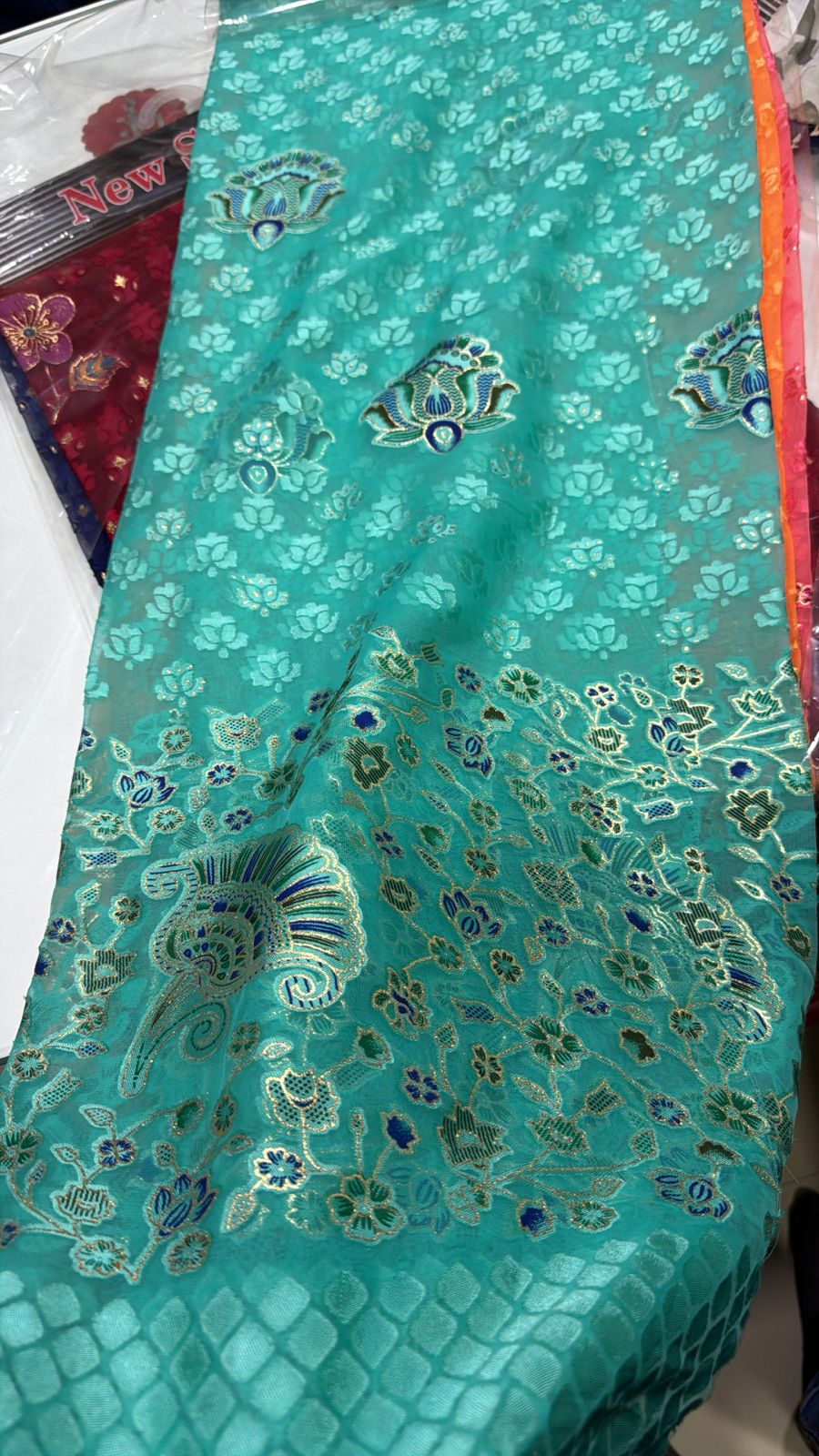 30x30 Brasso 30x30 Brasso fabric for sarees and saree borders — wholesale from Surat