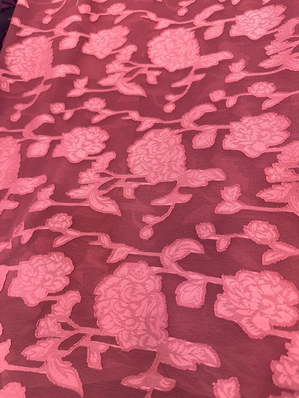 Georgette Jacquard Georgette Jacquard fabric for sarees and printed sarees — wholesale from Surat